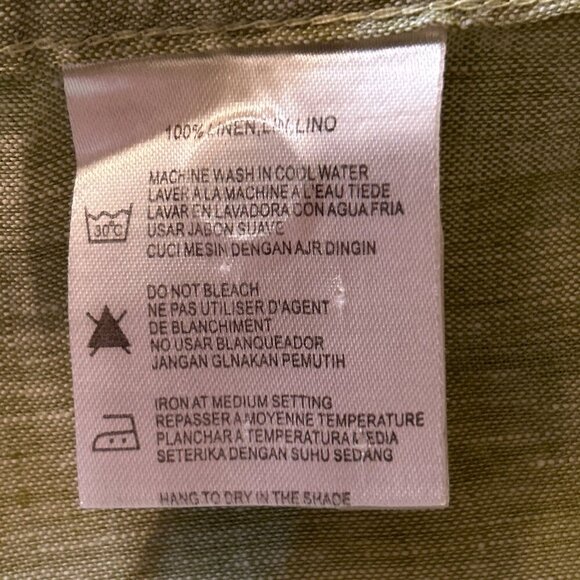 Report Collection Linen SZ XXL Shirt Daywear Resort Vacation Office Lightweight - Picture 9 of 9